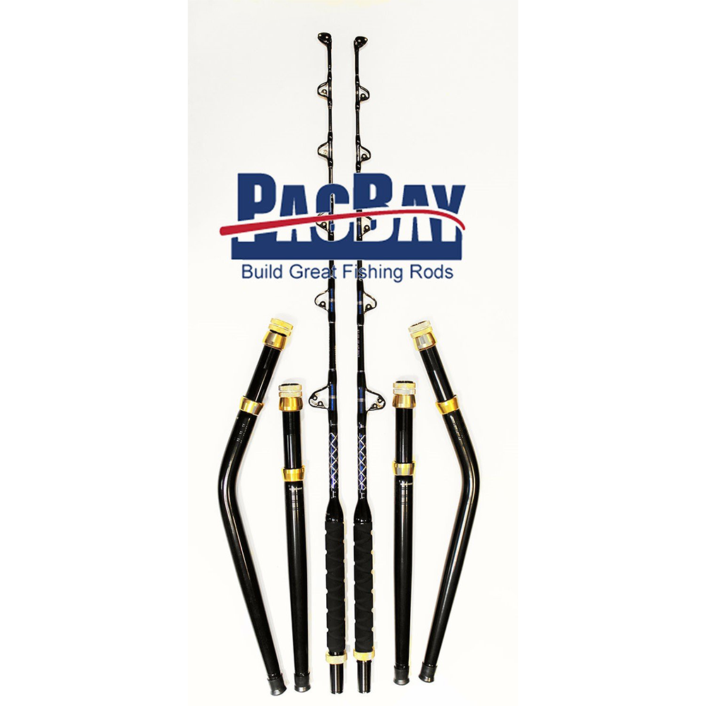 Pair Of Pro Tournament Series Bent and Straight Butt Trolling Rods 50-80 LB