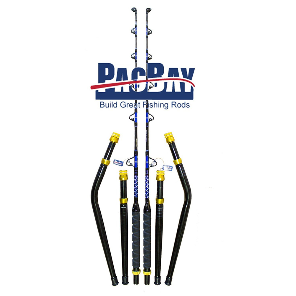 Pair Of Pro Tournament Series Bent and Straight Butt Trolling Rods 30-50 LB