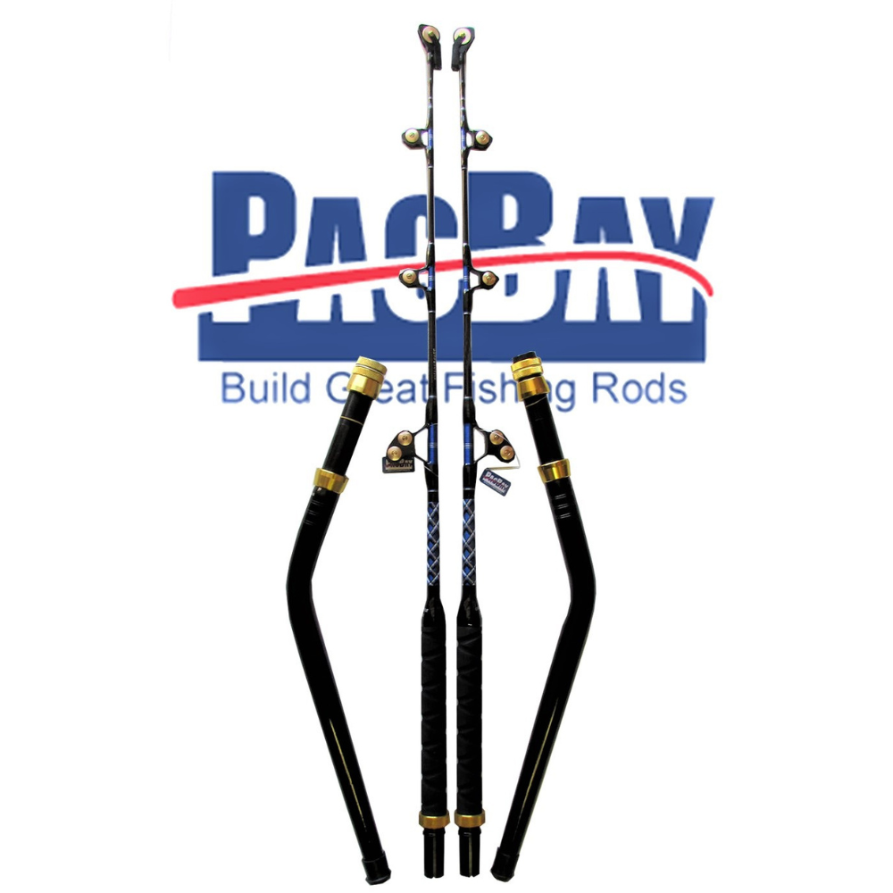 Pair Of Deep Drop Swivel Tip Trolling Rods 130 LB ClassXCALIBER MARINE PAIR OF OFFSHORE SERIES 130 LB CLASS SWIVEL TIP DEEP DROP TROLLING ROD
ALL OF OUR RODS ARE MADE USING SOLID EGLASS BLANKS, NOT INFERIOR HOLLOW COMPOSSaltwater RodsXcaliber marine incXcaliber marine inc