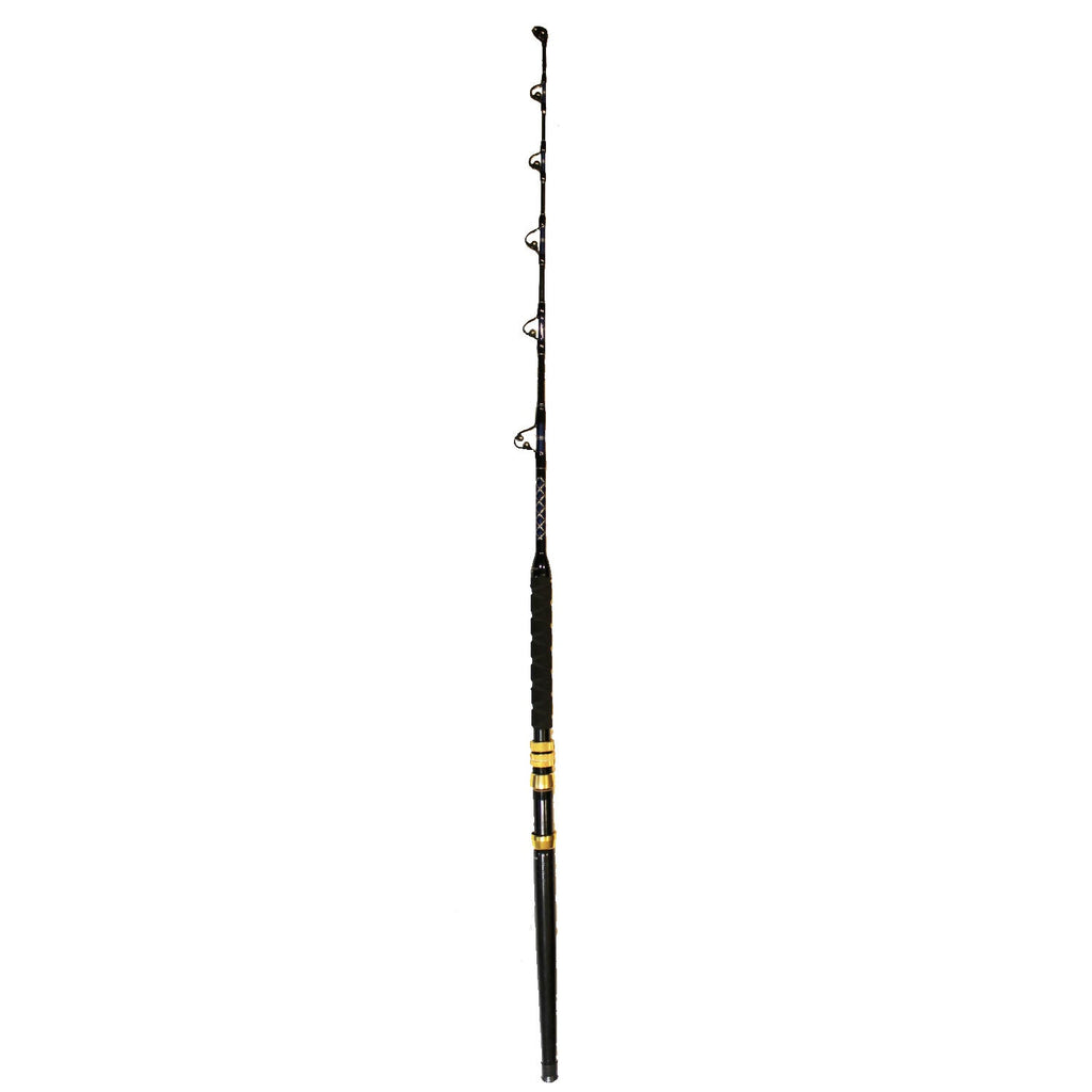 Pair Of Pro Tournament Series Bent and Straight Butt Trolling Rods 30- PAIR OF PRO TOURNAMENT SERIES 30-50LB 
ALL OF OUR RODS ARE MADE USING SOLID E GLASS BLANKS,NOT INFERIOR COMPOSIT OR HOLLOW BLANKS
ALL OF OUR RODS COME WITH A 5 YEARSaltwater RodsXcaliber marine incXcaliber marine inc